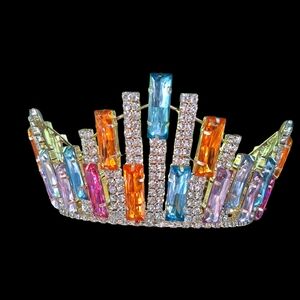 Multi Colored Crystal Crown